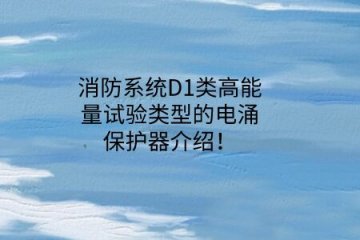 消防系統(tǒng)D1類高能量試驗類型的電涌保護器介紹！